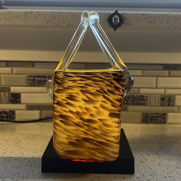 Glass purse vase - Picture 6 of 6